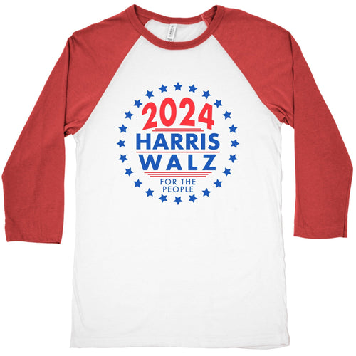 2024 Harris Walz For The People Baseball Tee Hoodie, Sweatshirt | CoreVibeTees.com (Image 2)