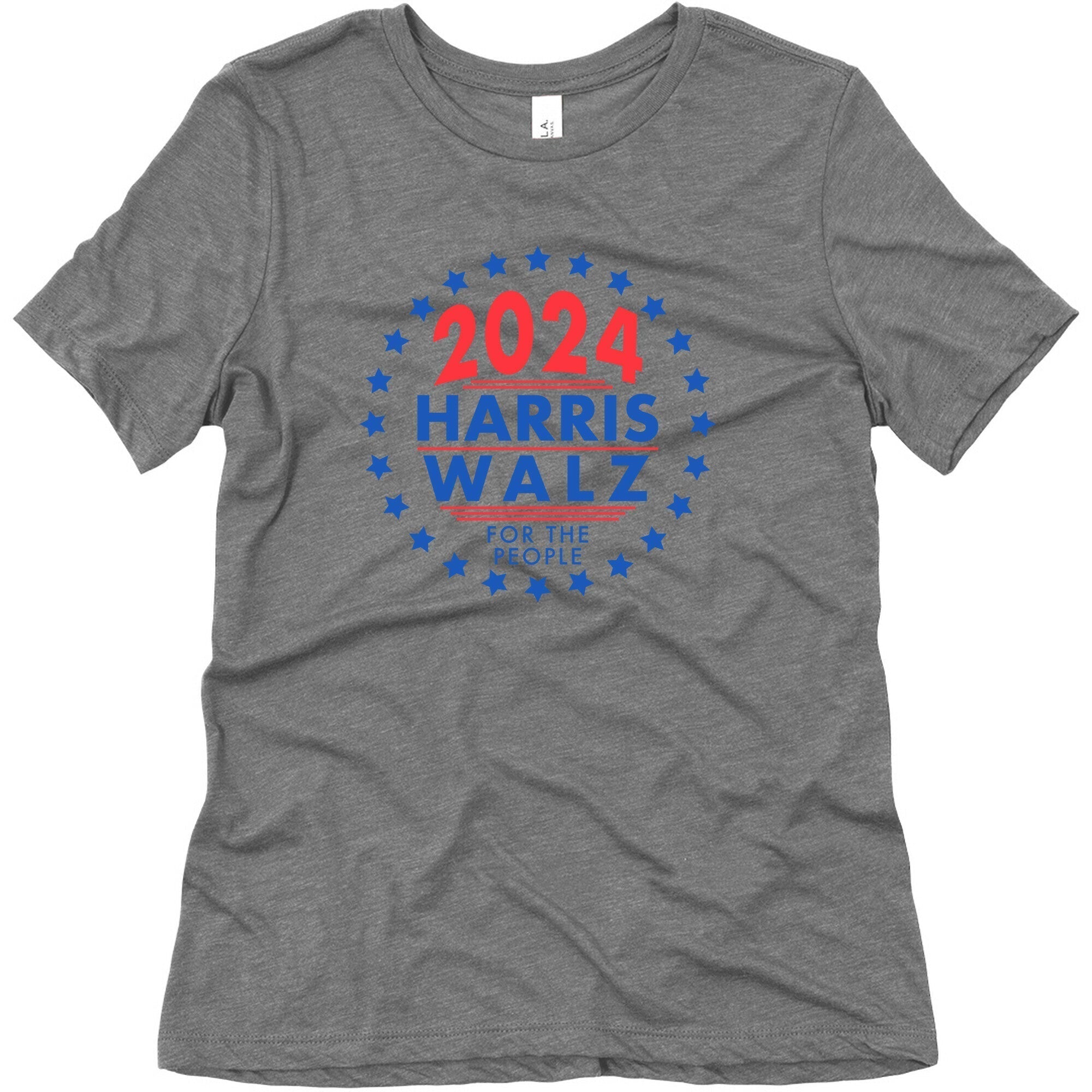 2024 Harris Walz For The People Womens Triblend Tee Hoodie, Sweatshirt | CoreVibeTees.com (Image 3)