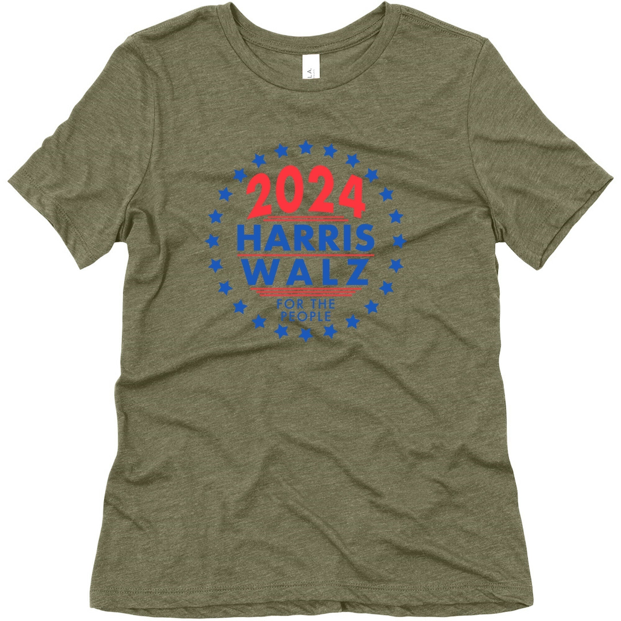 2024 Harris Walz For The People Womens Triblend Tee Hoodie, Sweatshirt | CoreVibeTees.com (Image 4)