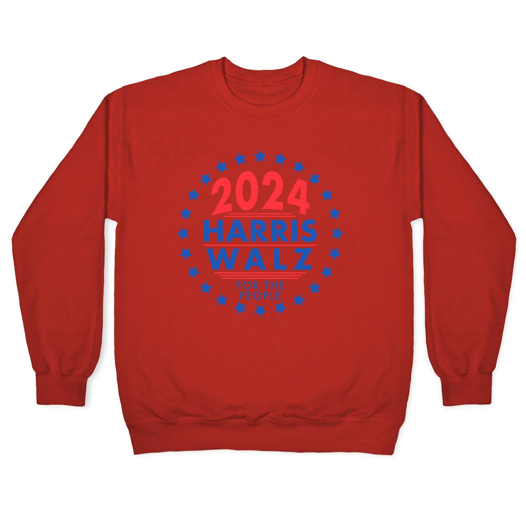 2024 Harris Walz For The People Crewneck Sweatshirt T-Shirts, Hoodie | CoreVibeTees.com (Image 3)