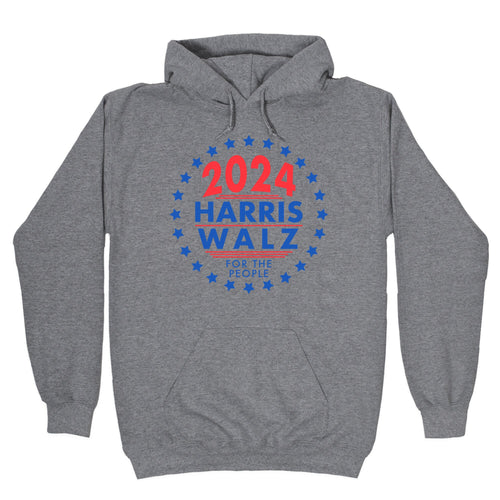 2024 Harris Walz For The People Hoodie T-Shirts, Sweatshirt | CoreVibeTees.com (Image 1)