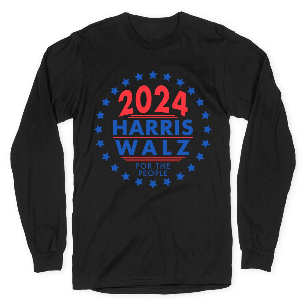 2024 Harris Walz For The People Longsleeve Tee Style001 Hoodie, Sweatshirt | CoreVibeTees.com (Image 1)