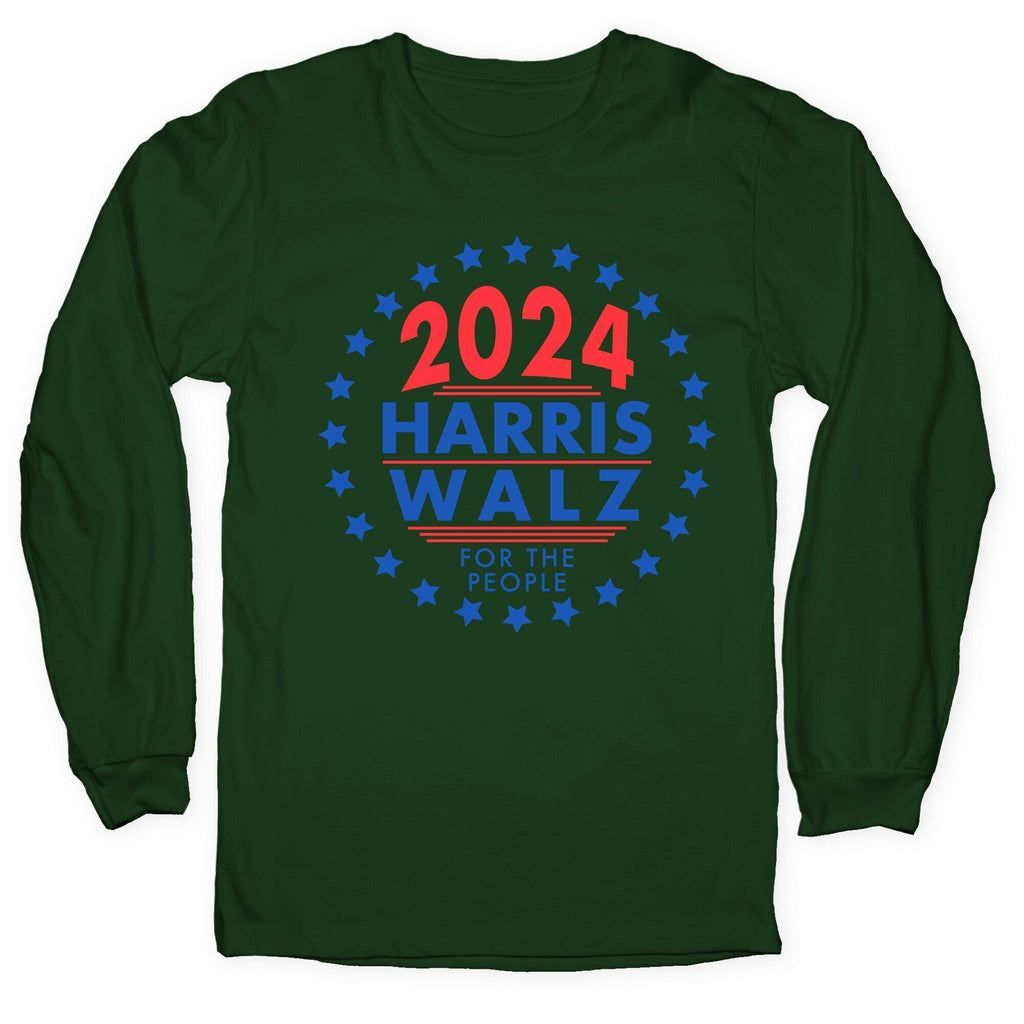 2024 Harris Walz For The People Longsleeve Tee Style001 Hoodie, Sweatshirt | CoreVibeTees.com (Image 4)