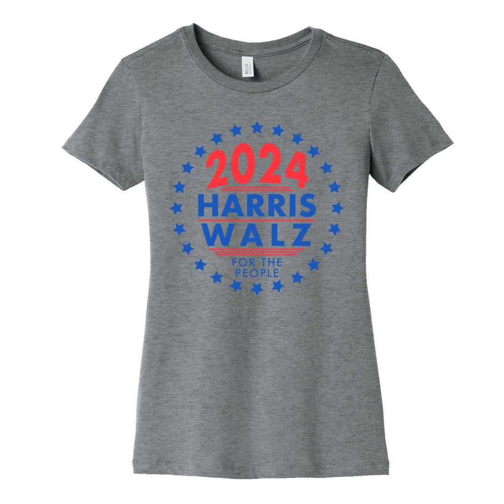 2024 Harris Walz For The People Womens Cotton Tee Style001 Hoodie, Sweatshirt | CoreVibeTees.com (Image 1)