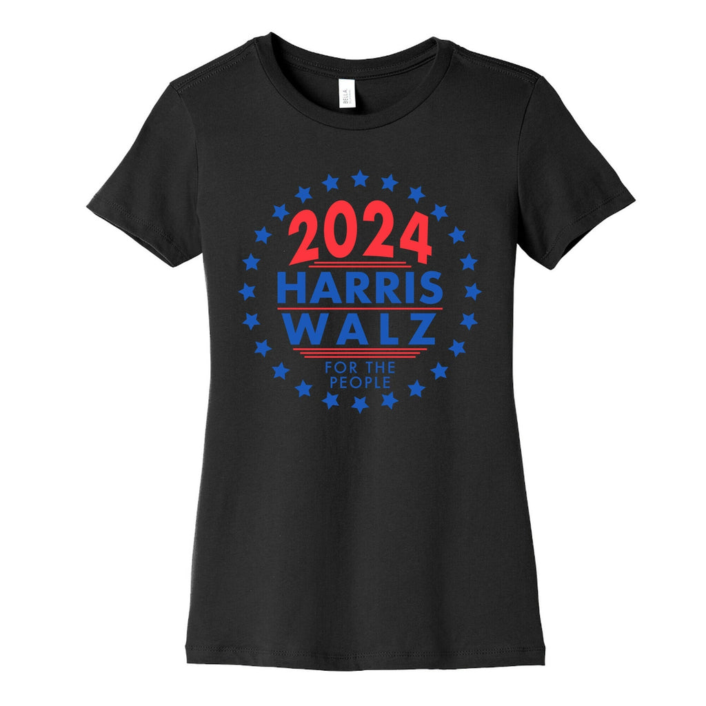 2024 Harris Walz For The People Womens Cotton Tee Style001 Hoodie, Sweatshirt | CoreVibeTees.com (Image 3)