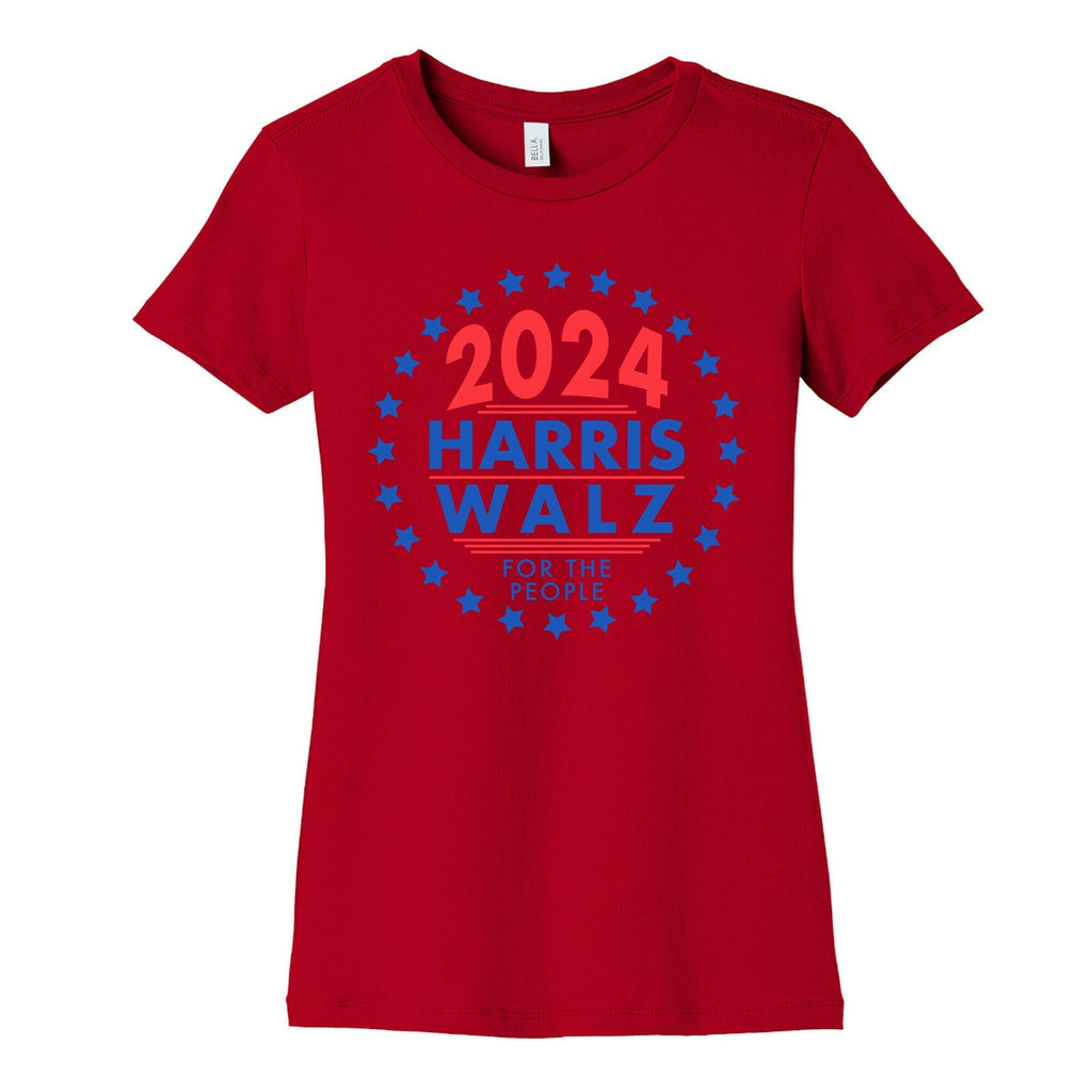 2024 Harris Walz For The People Womens Cotton Tee Style001 Hoodie, Sweatshirt | CoreVibeTees.com (Image 4)