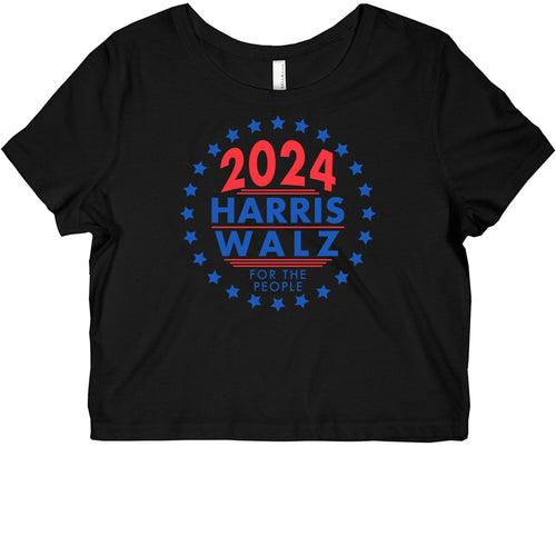 2024 Harris Walz For The People Graphic Baby Tee Hoodie, Sweatshirt | CoreVibeTees.com (Image 1)