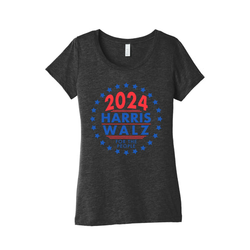 2024 Harris Walz For The People Womens Triblend Tee Style001 Hoodie, Sweatshirt | CoreVibeTees.com (Image 1)