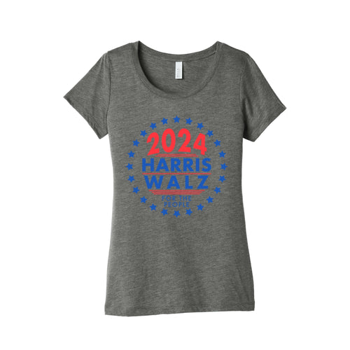 2024 Harris Walz For The People Womens Triblend Tee Style001 Hoodie, Sweatshirt | CoreVibeTees.com (Image 2)