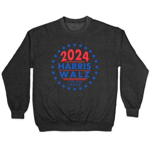2024 Harris Walz For The People Crewneck Sweatshirt Style001 T-Shirts, Hoodie | CoreVibeTees.com (Image 1)