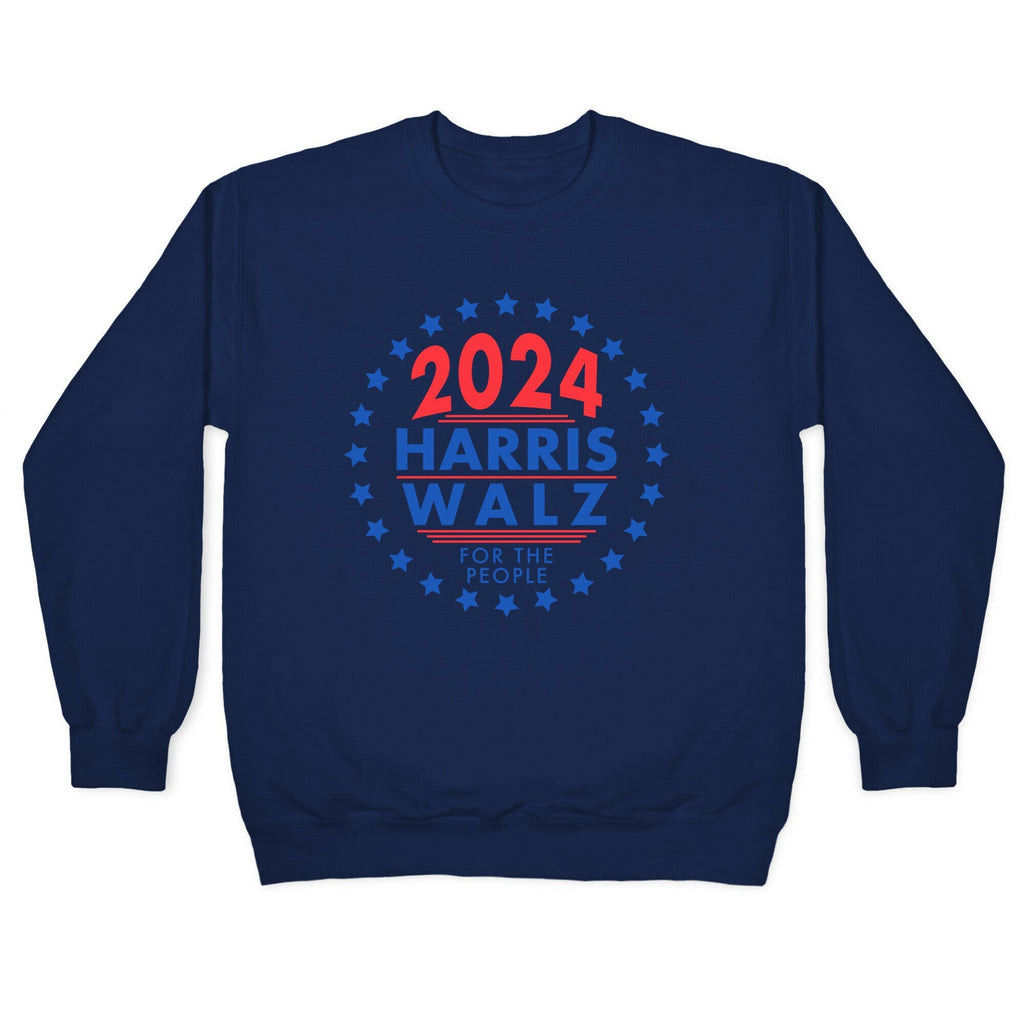 2024 Harris Walz For The People Crewneck Sweatshirt Style001 T-Shirts, Hoodie | CoreVibeTees.com (Image 4)