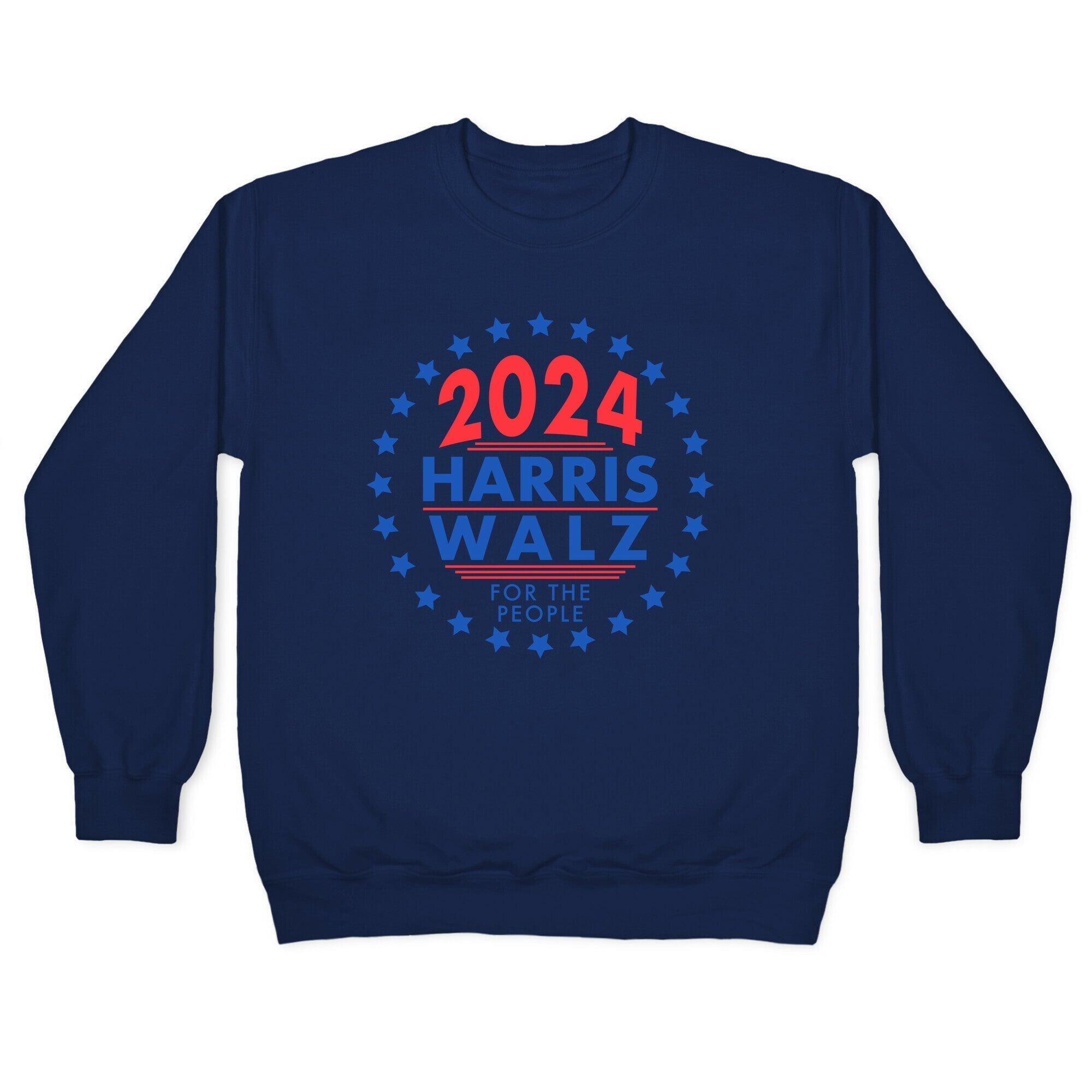 2024 Harris Walz For The People Crewneck Sweatshirt Style001 T-Shirts, Hoodie | CoreVibeTees.com (Image 4)