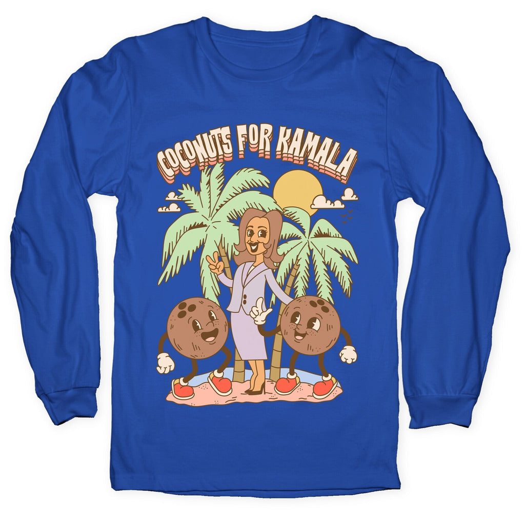 Coconuts For Kamala Longsleeve Tee Hoodie, Sweatshirt | CoreVibeTees.com (Image 4)