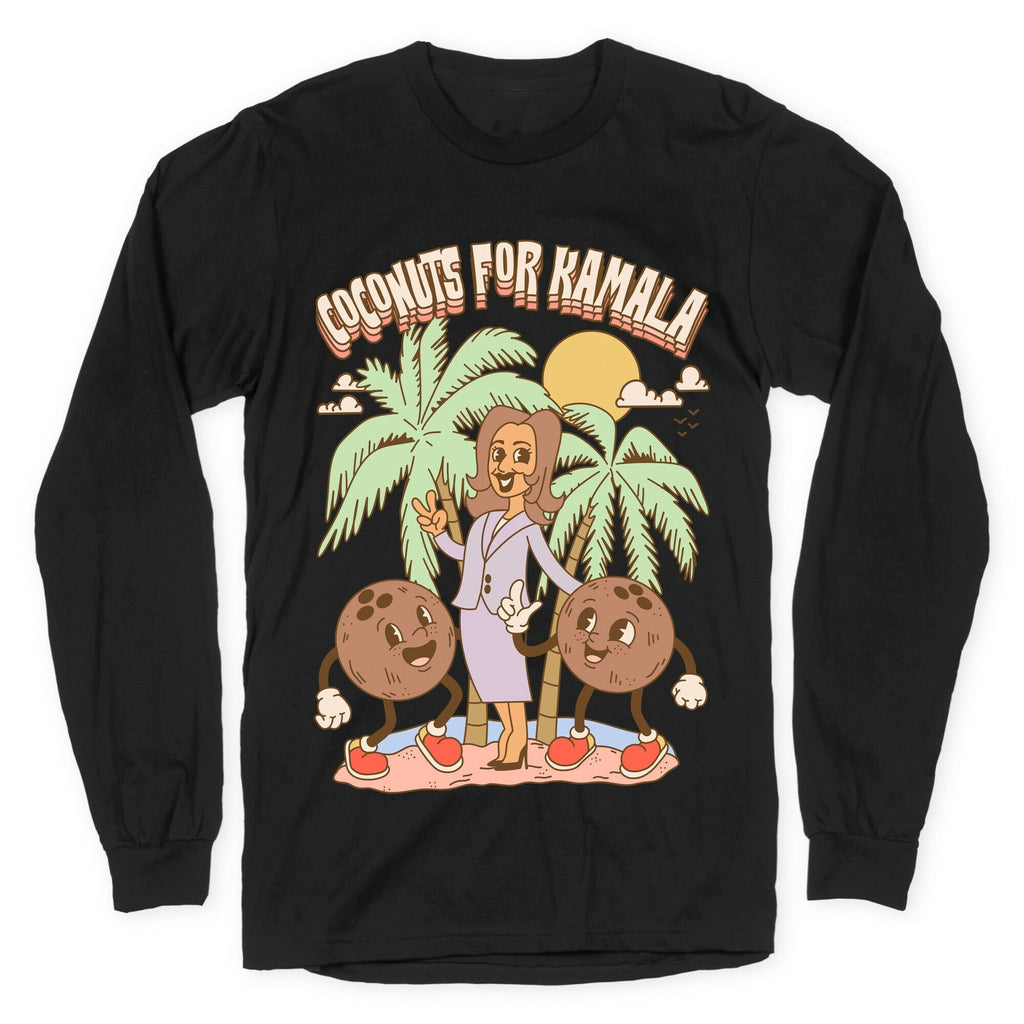 Coconuts For Kamala Longsleeve Tee Style001 Hoodie, Sweatshirt | CoreVibeTees.com (Image 1)