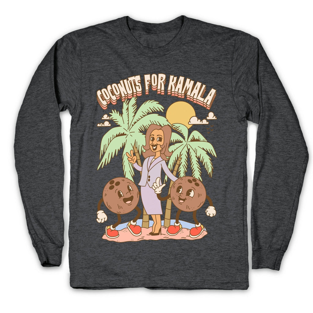 Coconuts For Kamala Longsleeve Tee Style001 Hoodie, Sweatshirt | CoreVibeTees.com (Image 3)