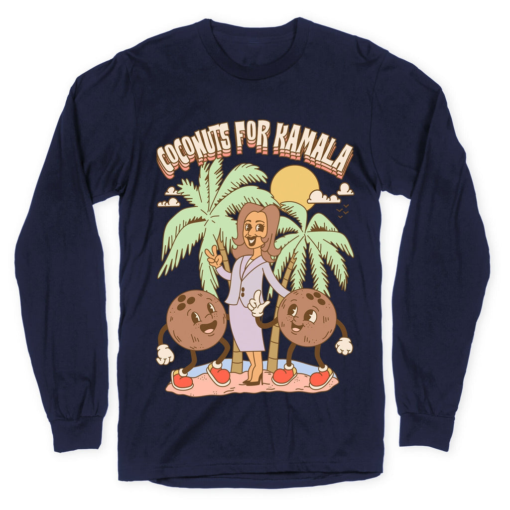 Coconuts For Kamala Longsleeve Tee Style001 Hoodie, Sweatshirt | CoreVibeTees.com (Image 5)
