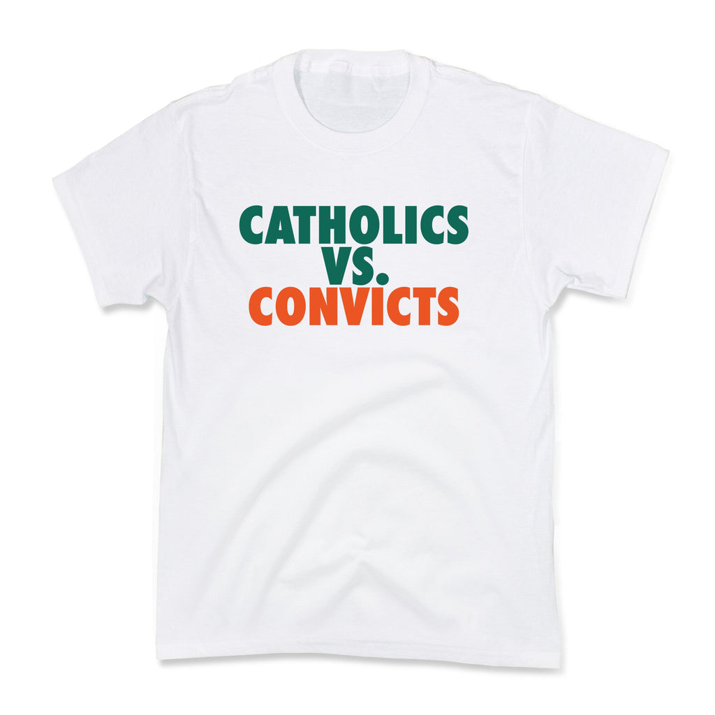 Catholics vs. Convicts Kids Tee Hoodie, Sweatshirt | CoreVibeTees.com (Image 3)