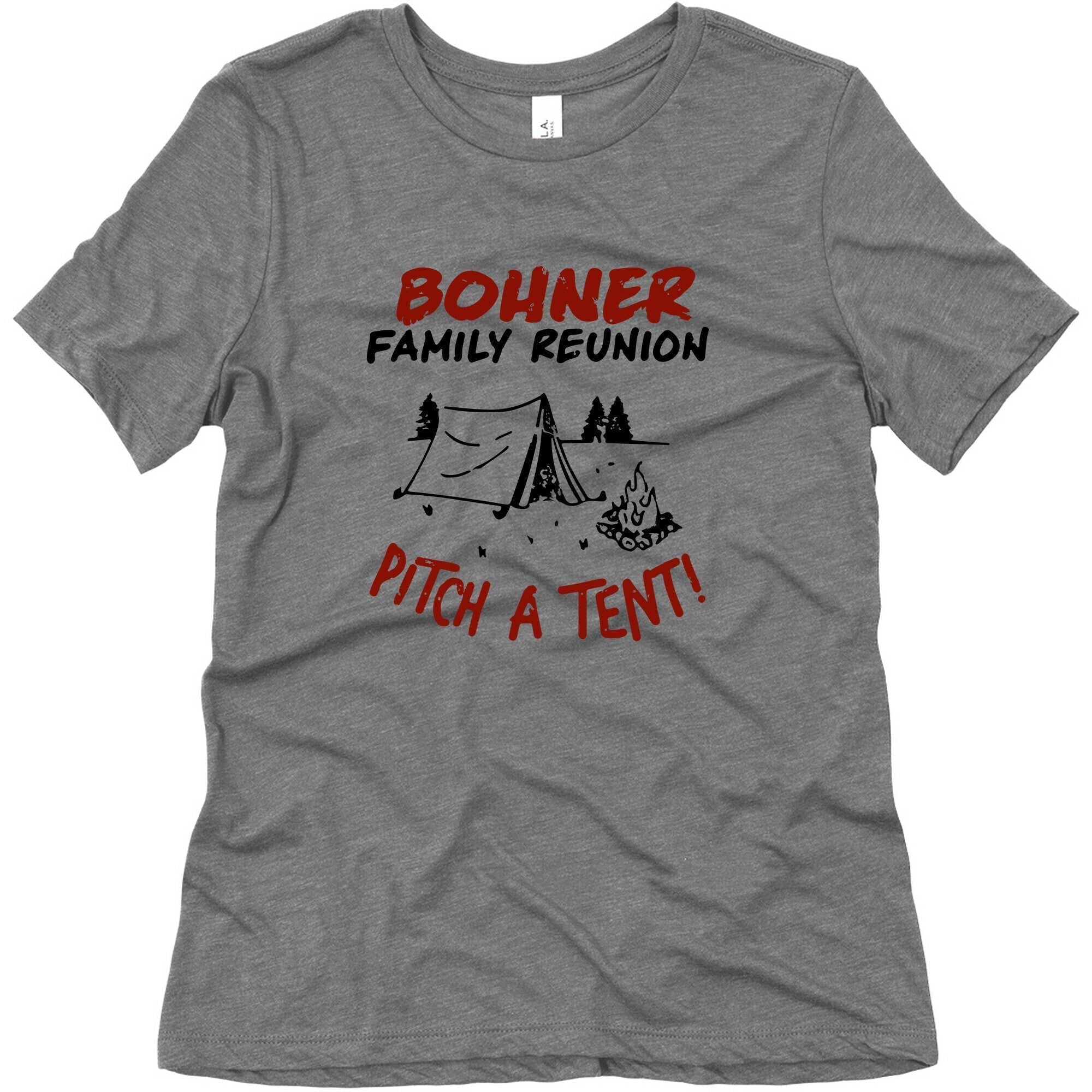 Bohner Family Reunion Womens Triblend Tee Hoodie, Sweatshirt | CoreVibeTees.com (Image 3)