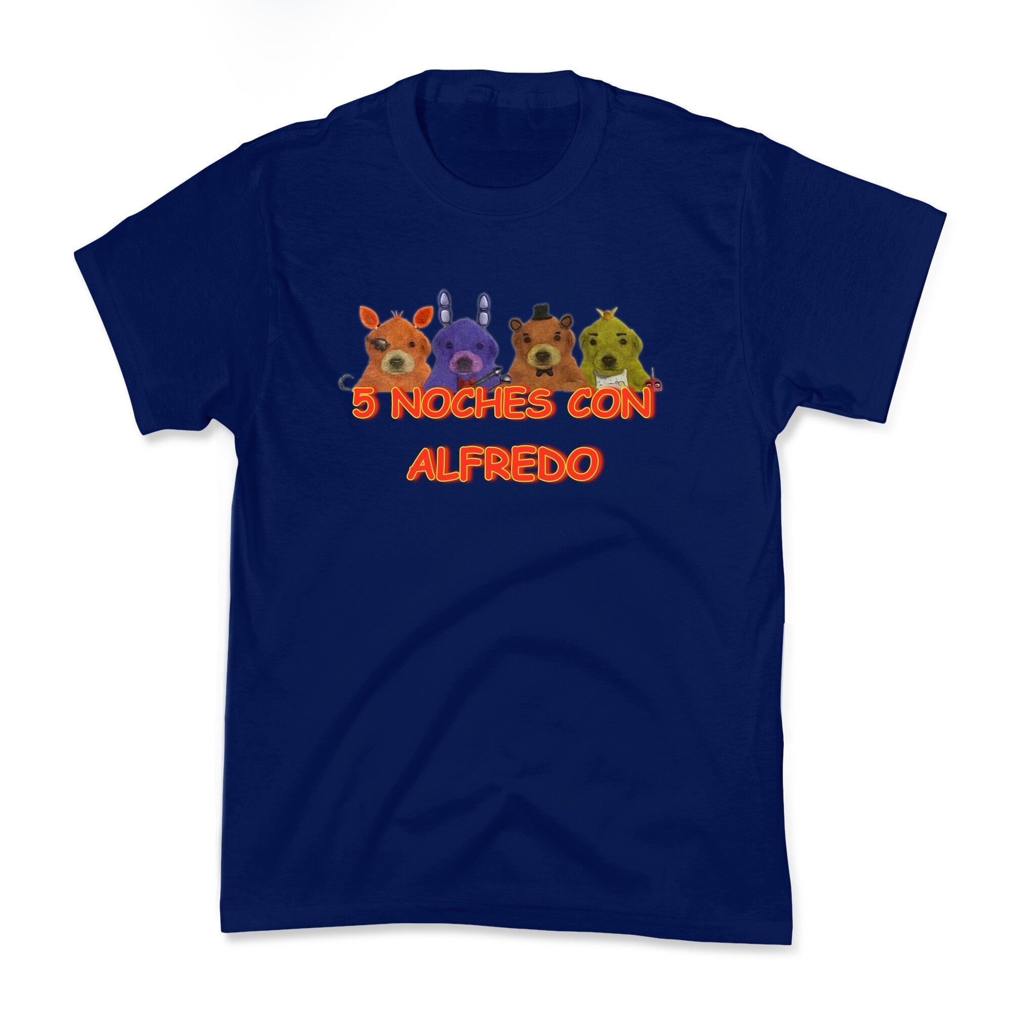5 Noches Con Alfredo Kids Tee Hoodie, Sweatshirt | CoreVibeTees.com (Image 2)