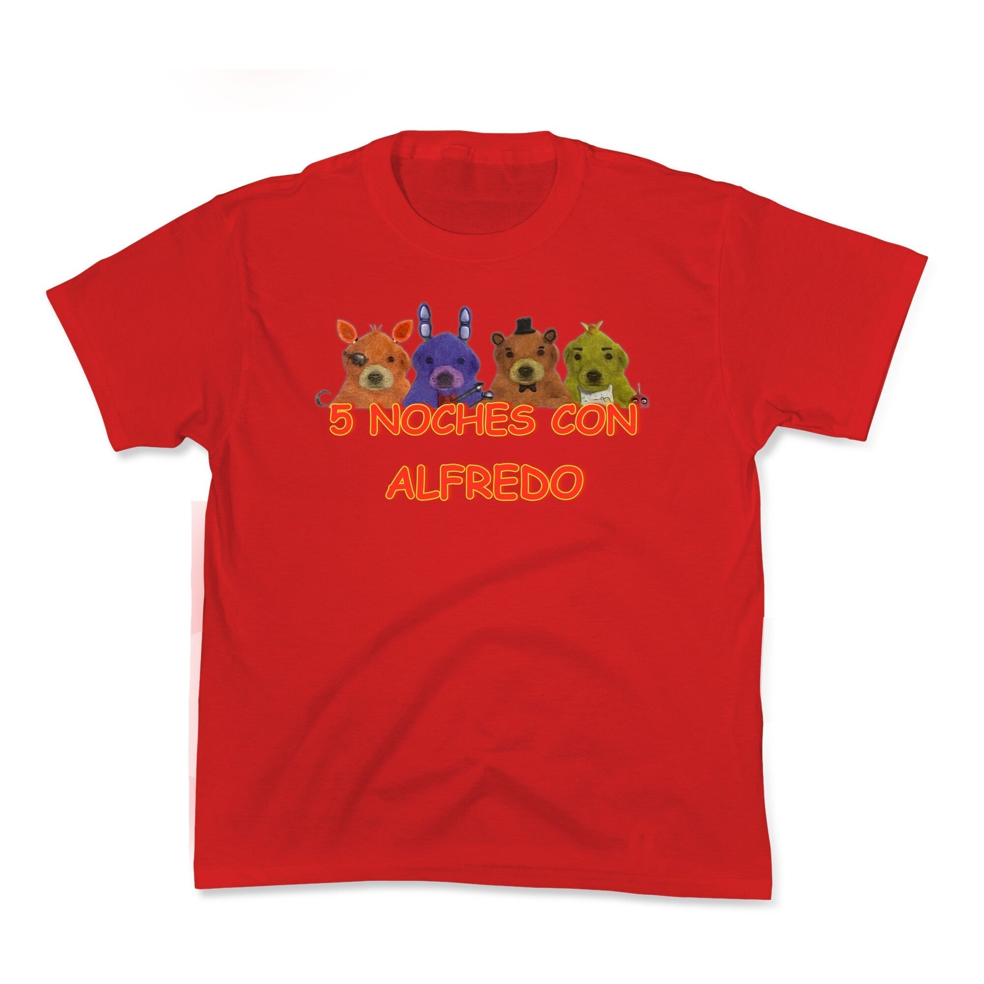 5 Noches Con Alfredo Kids Tee Hoodie, Sweatshirt | CoreVibeTees.com (Image 3)