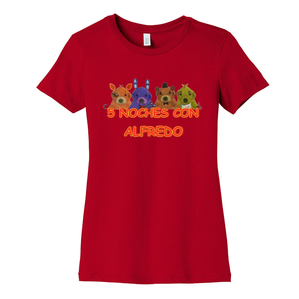5 Noches Con Alfredo Womens Cotton Tee Hoodie, Sweatshirt | CoreVibeTees.com (Image 4)