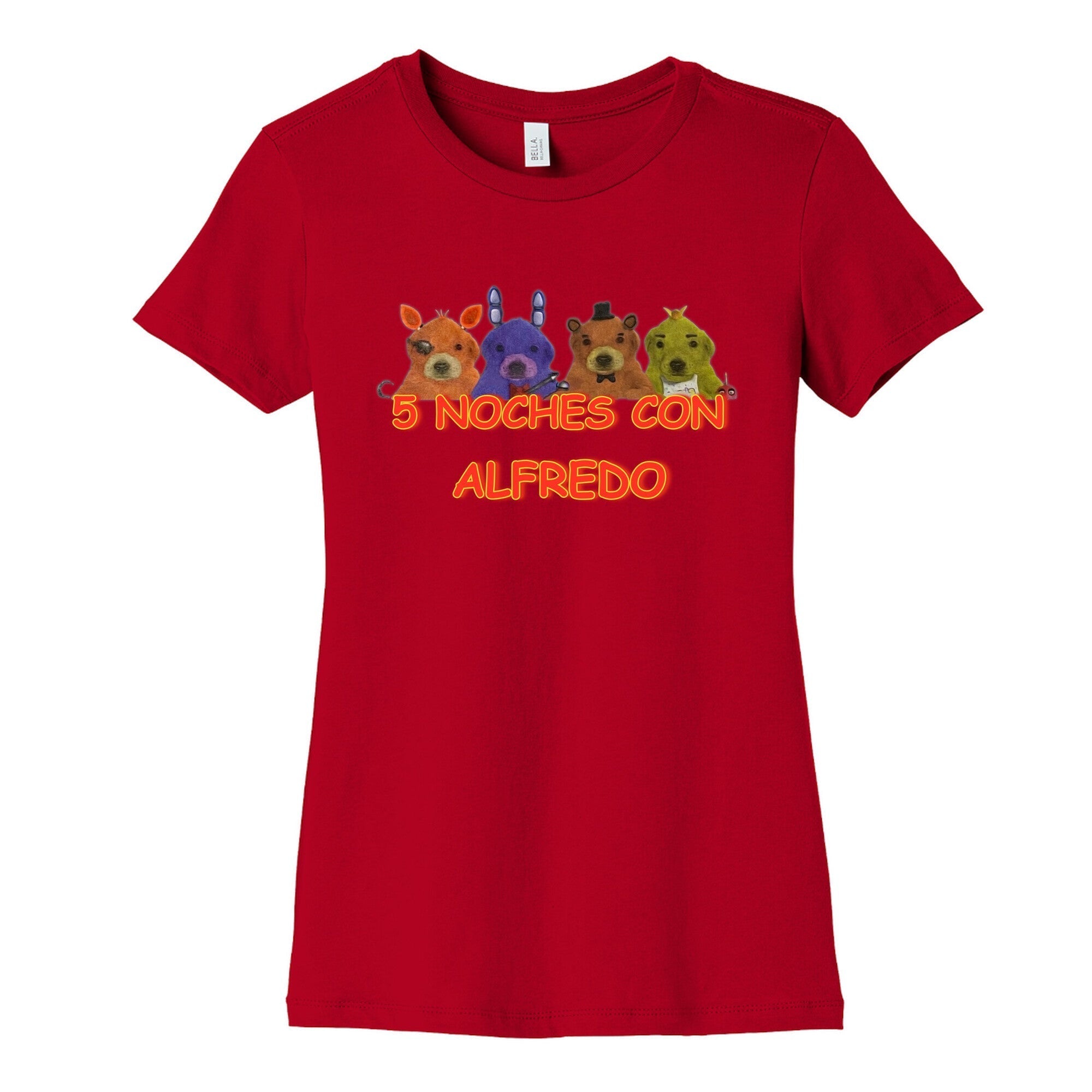 5 Noches Con Alfredo Womens Cotton Tee Hoodie, Sweatshirt | CoreVibeTees.com (Image 4)