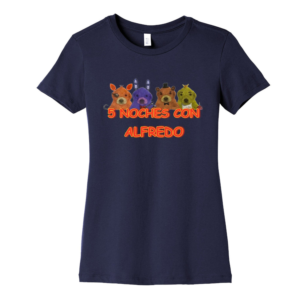 5 Noches Con Alfredo Womens Cotton Tee Hoodie, Sweatshirt | CoreVibeTees.com (Image 5)