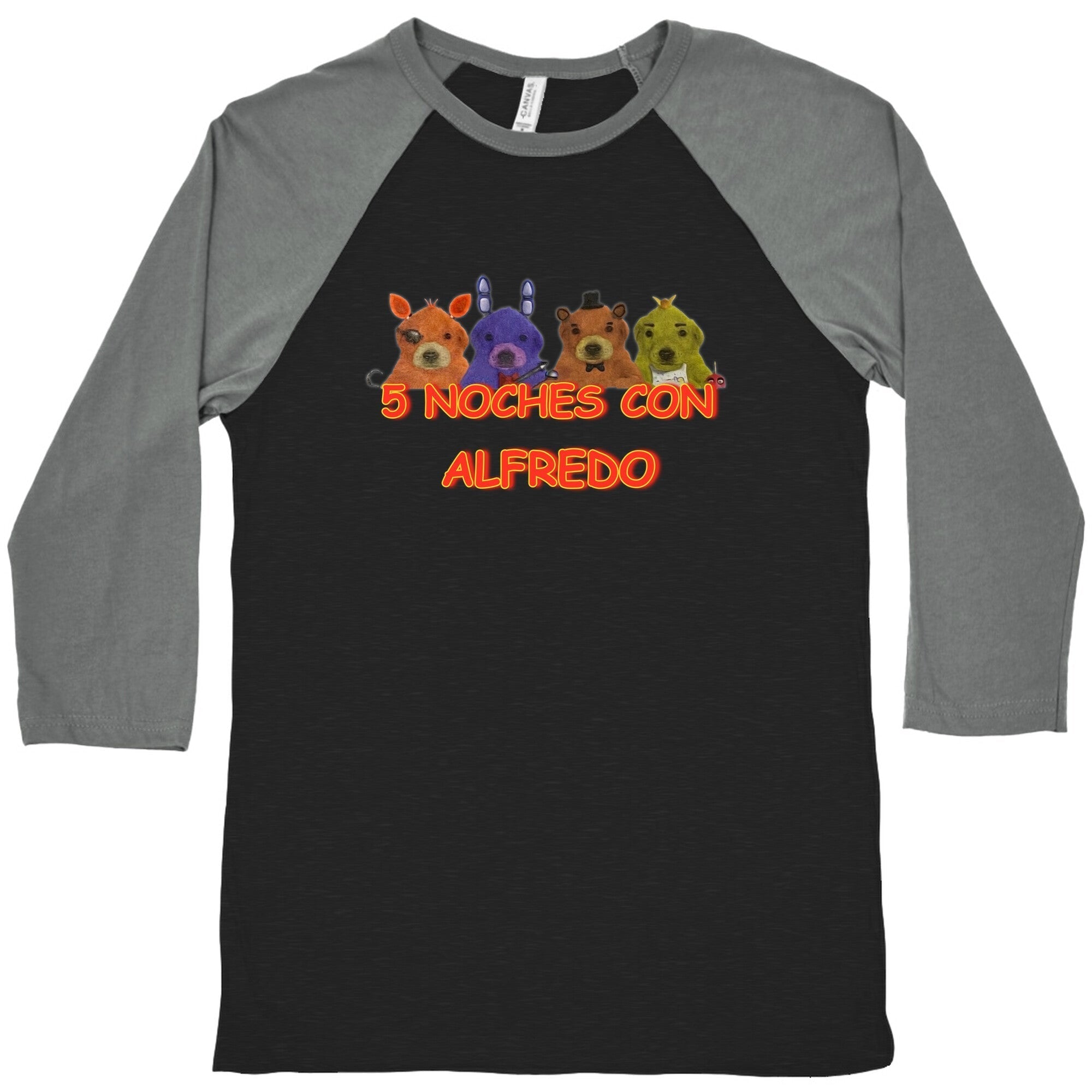 5 Noches Con Alfredo Baseball Tee Hoodie, Sweatshirt | CoreVibeTees.com (Image 1)