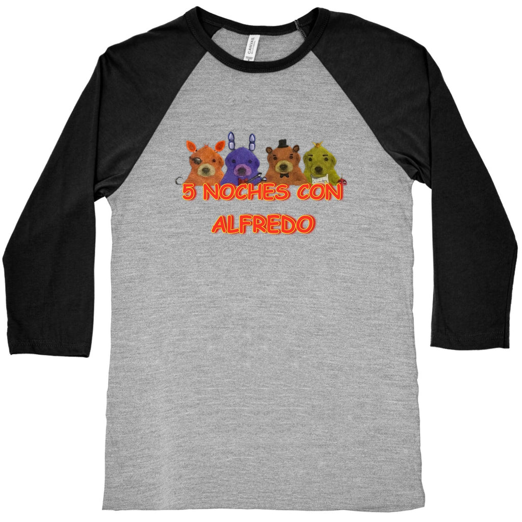 5 Noches Con Alfredo Baseball Tee Hoodie, Sweatshirt | CoreVibeTees.com (Image 2)