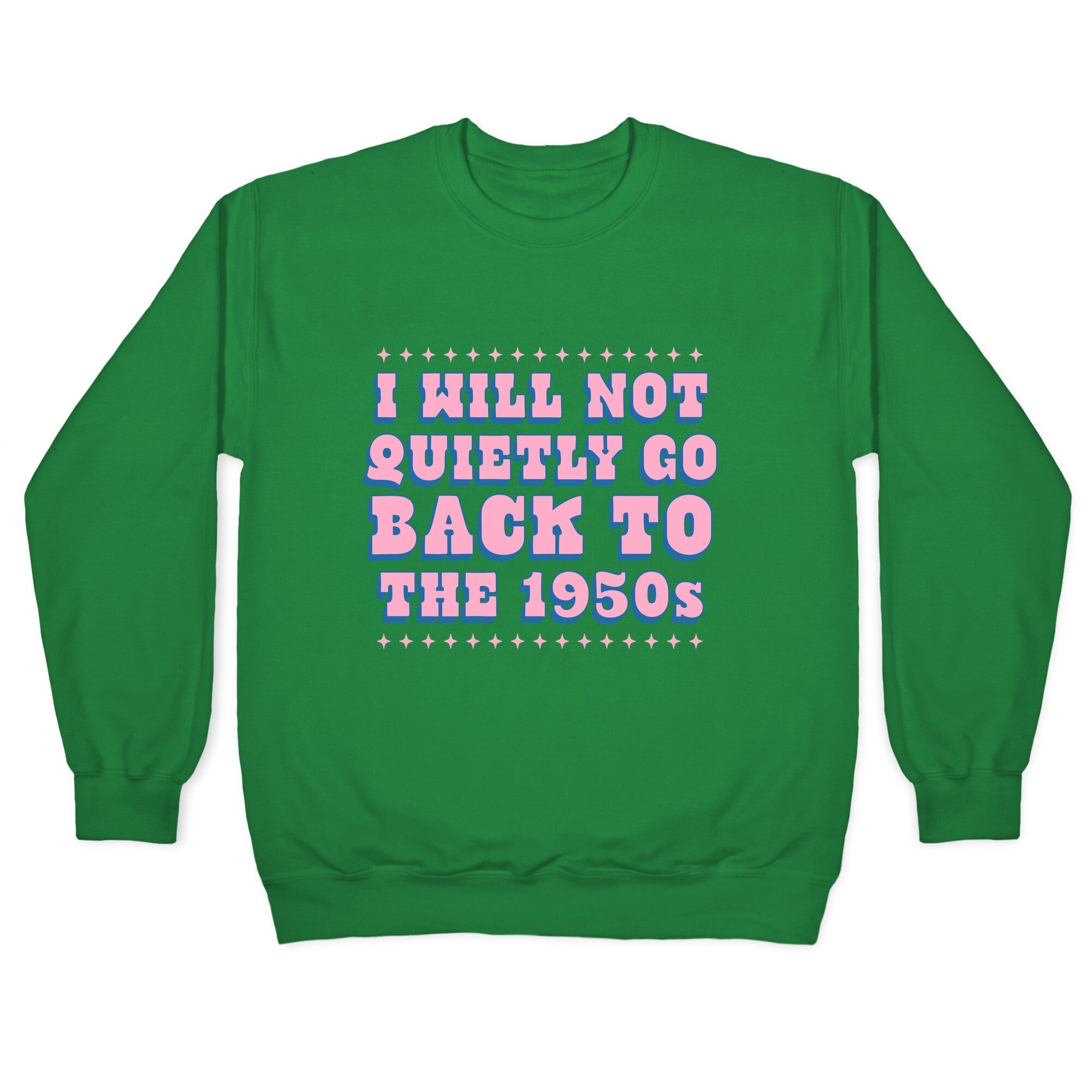 Back to the 1950s Crewneck Sweatshirt T-Shirts, Hoodie | CoreVibeTees.com (Image 2)