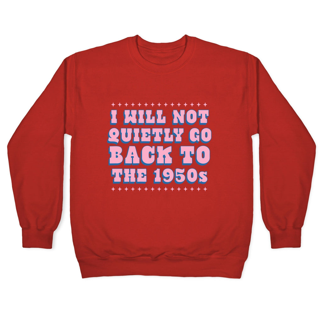 Back to the 1950s Crewneck Sweatshirt T-Shirts, Hoodie | CoreVibeTees.com (Image 3)