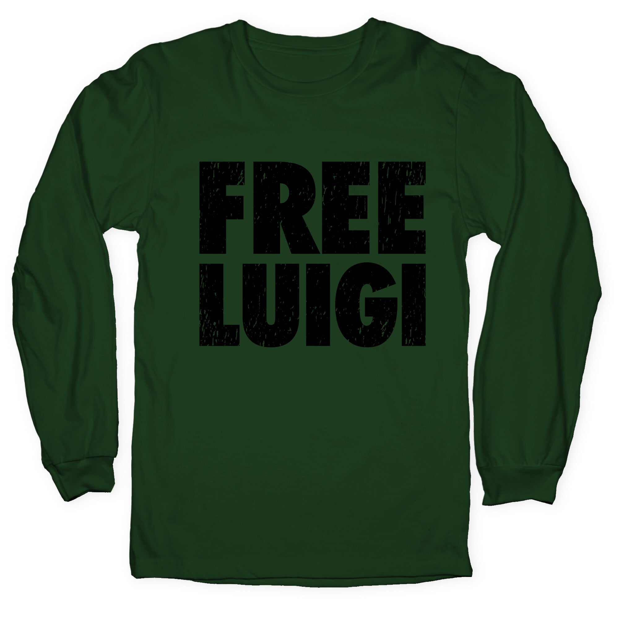 Free Luigi Longsleeve Tee Hoodie, Sweatshirt | CoreVibeTees.com (Image 1)