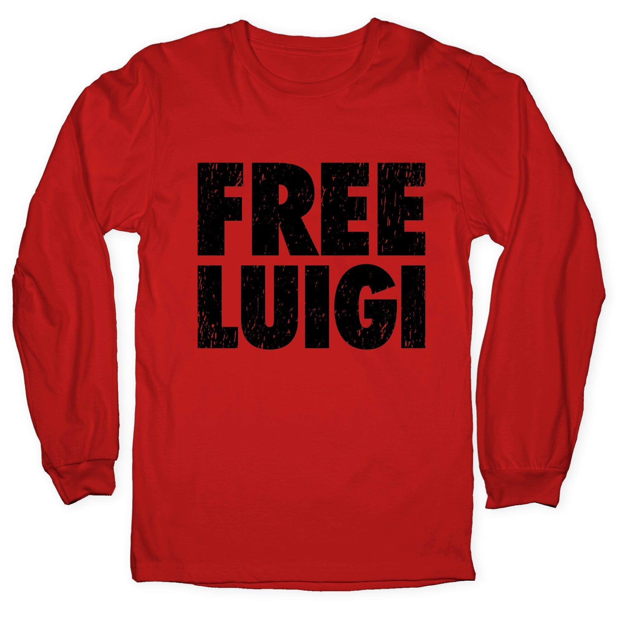 Free Luigi Longsleeve Tee Hoodie, Sweatshirt | CoreVibeTees.com (Image 2)