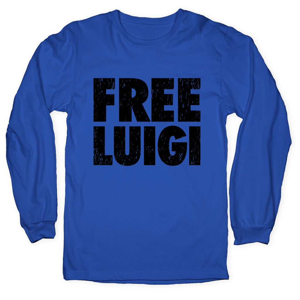 Free Luigi Longsleeve Tee Hoodie, Sweatshirt | CoreVibeTees.com (Image 3)