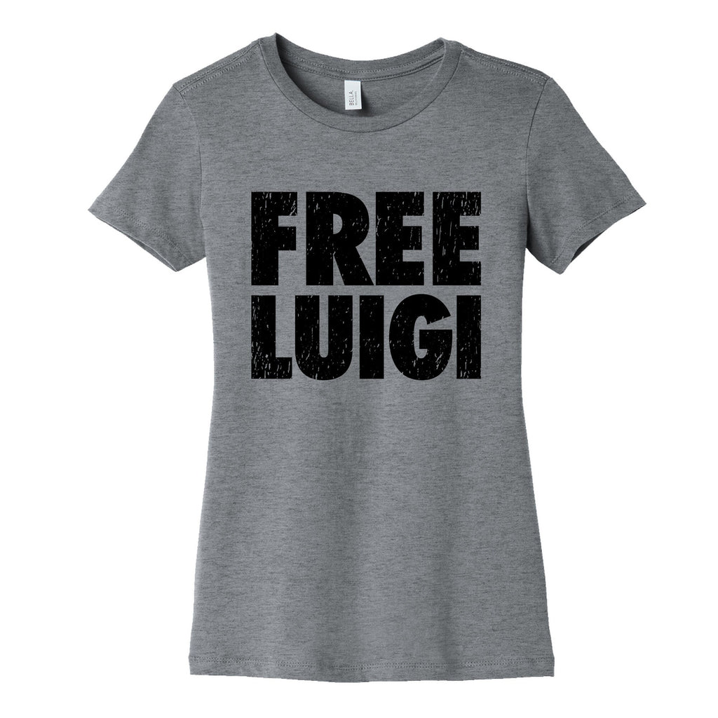 Free Luigi Womens Cotton Tee Hoodie, Sweatshirt | CoreVibeTees.com (Image 1)
