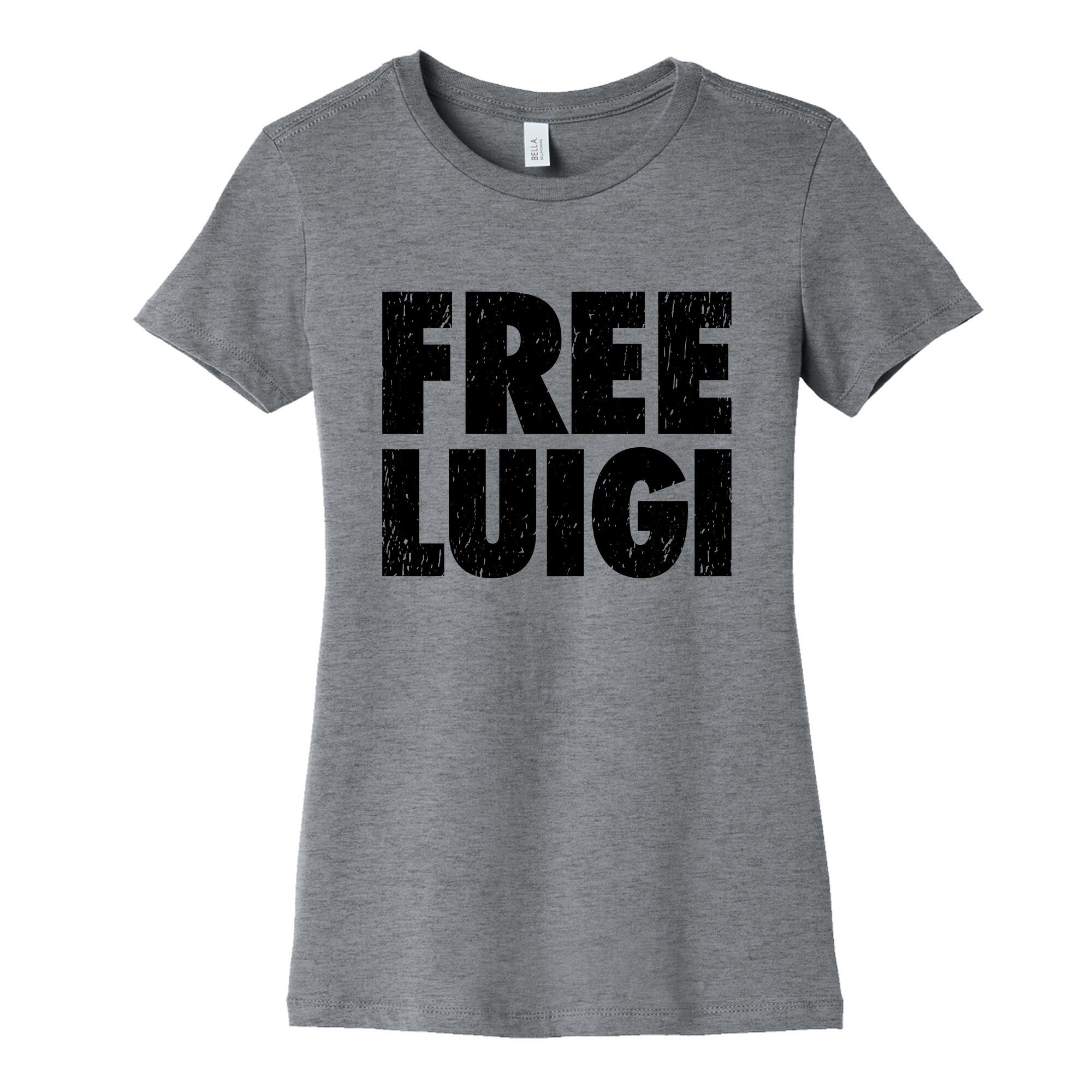 Free Luigi Womens Cotton Tee Hoodie, Sweatshirt | CoreVibeTees.com (Image 1)