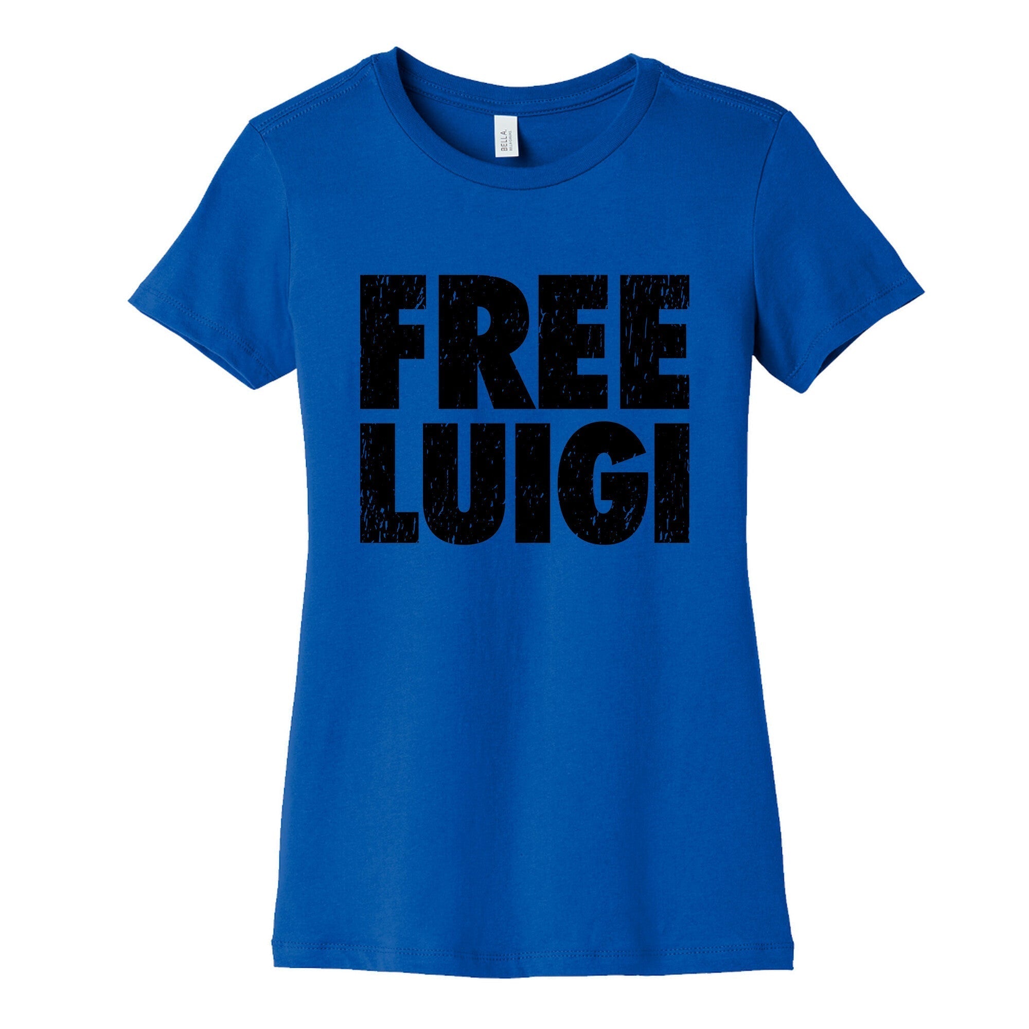 Free Luigi Womens Cotton Tee Hoodie, Sweatshirt | CoreVibeTees.com (Image 2)