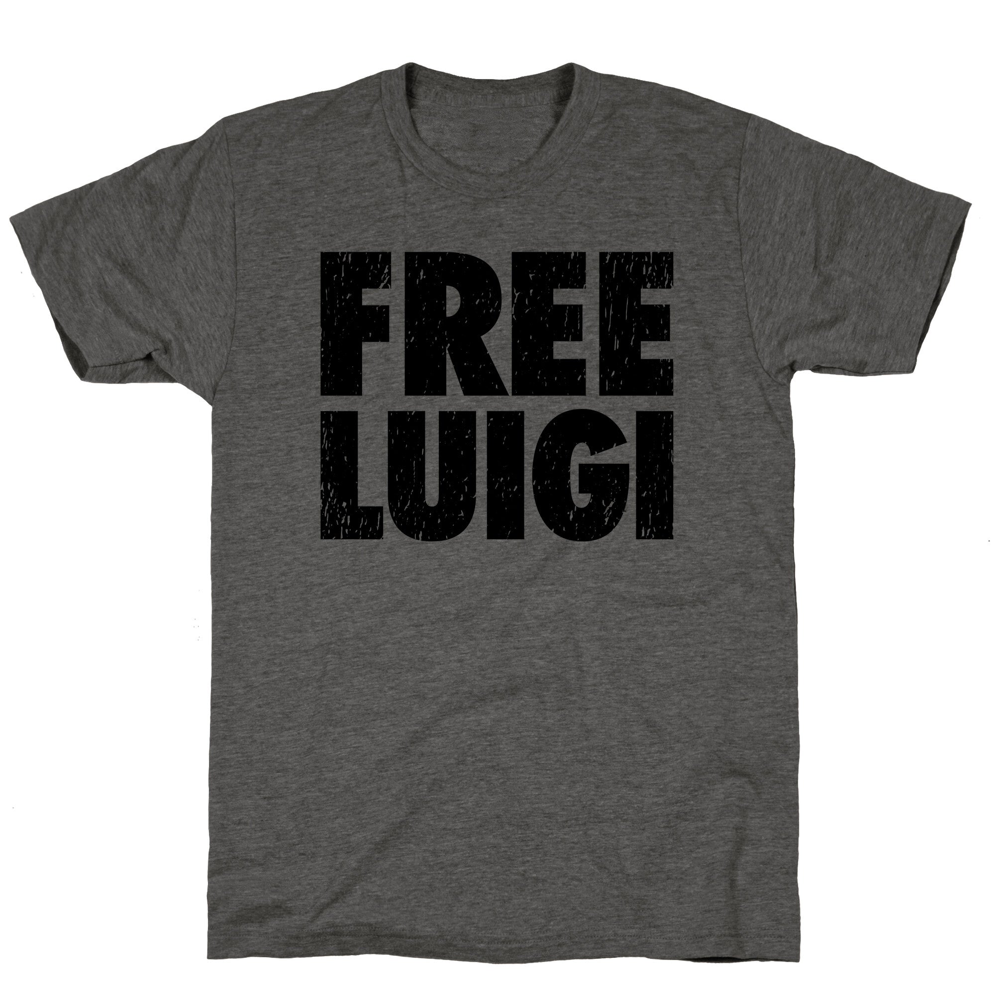 Free Luigi Unisex Triblend Tee Hoodie, Sweatshirt | CoreVibeTees.com (Image 1)