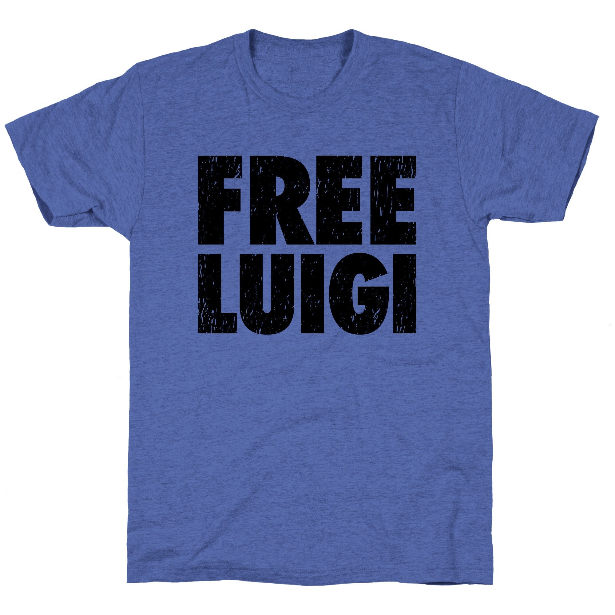 Free Luigi Unisex Triblend Tee Hoodie, Sweatshirt | CoreVibeTees.com (Image 2)