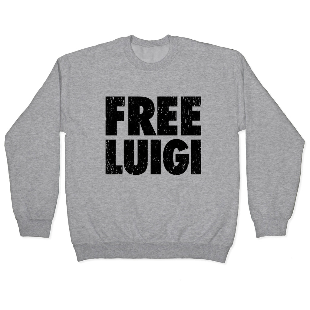Free Luigi Crewneck Sweatshirt T-Shirts, Hoodie | CoreVibeTees.com (Image 1)