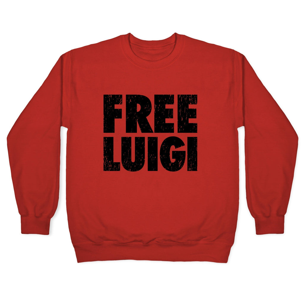 Free Luigi Crewneck Sweatshirt T-Shirts, Hoodie | CoreVibeTees.com (Image 3)