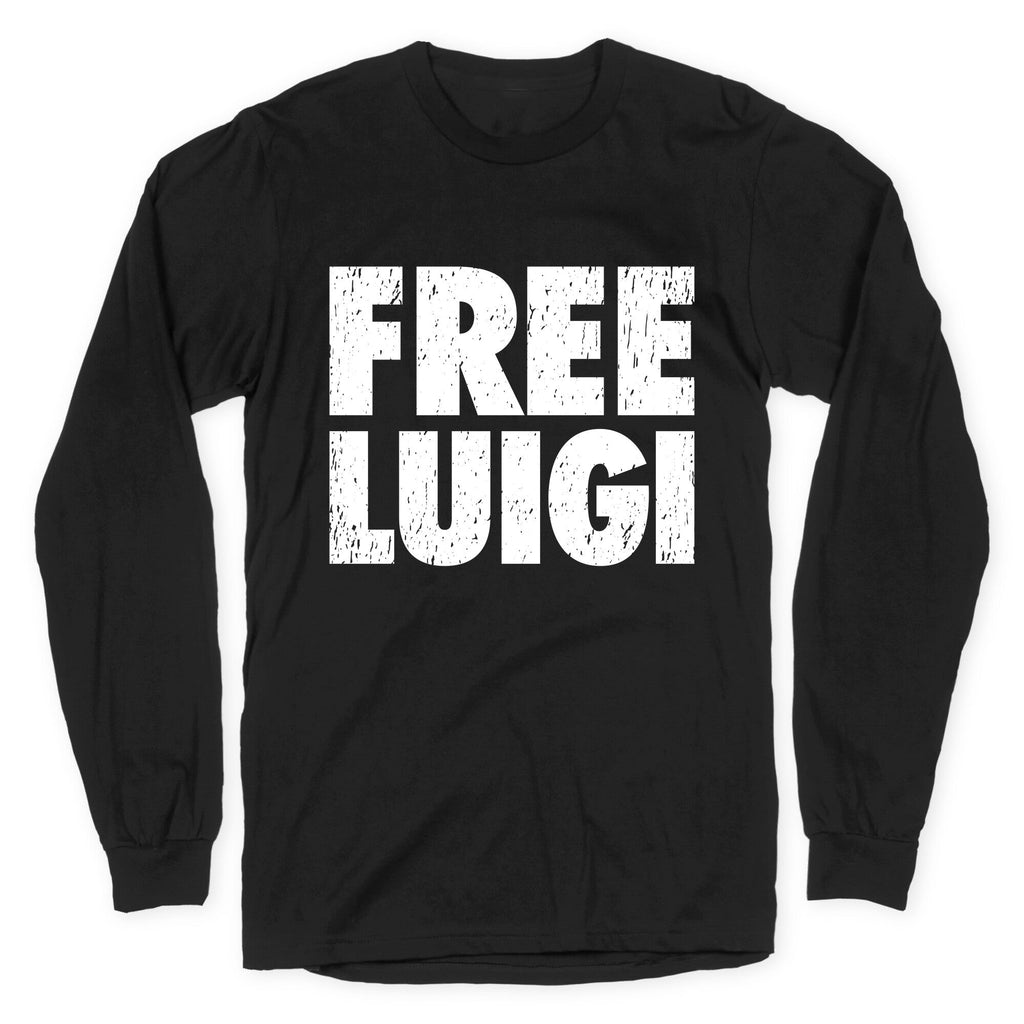 Free Luigi Longsleeve Tee Style001 Hoodie, Sweatshirt | CoreVibeTees.com (Image 1)