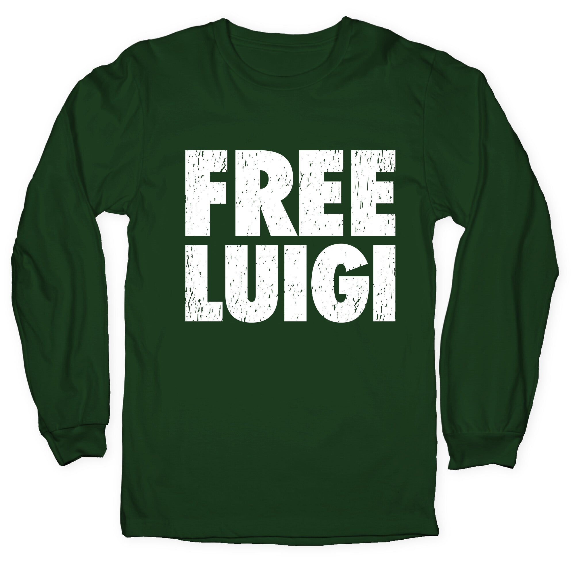 Free Luigi Longsleeve Tee Style001 Hoodie, Sweatshirt | CoreVibeTees.com (Image 3)