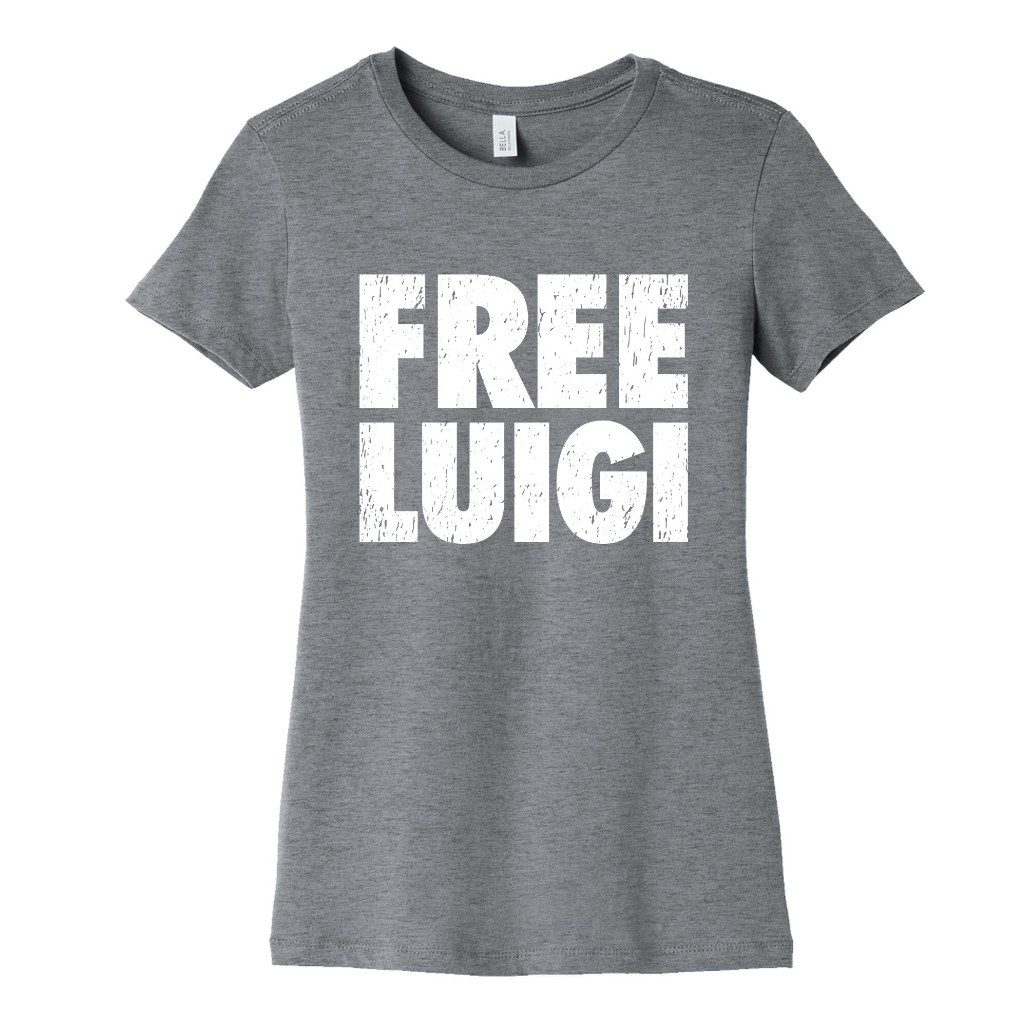 Free Luigi Womens Cotton Tee Style001 Hoodie, Sweatshirt | CoreVibeTees.com (Image 1)