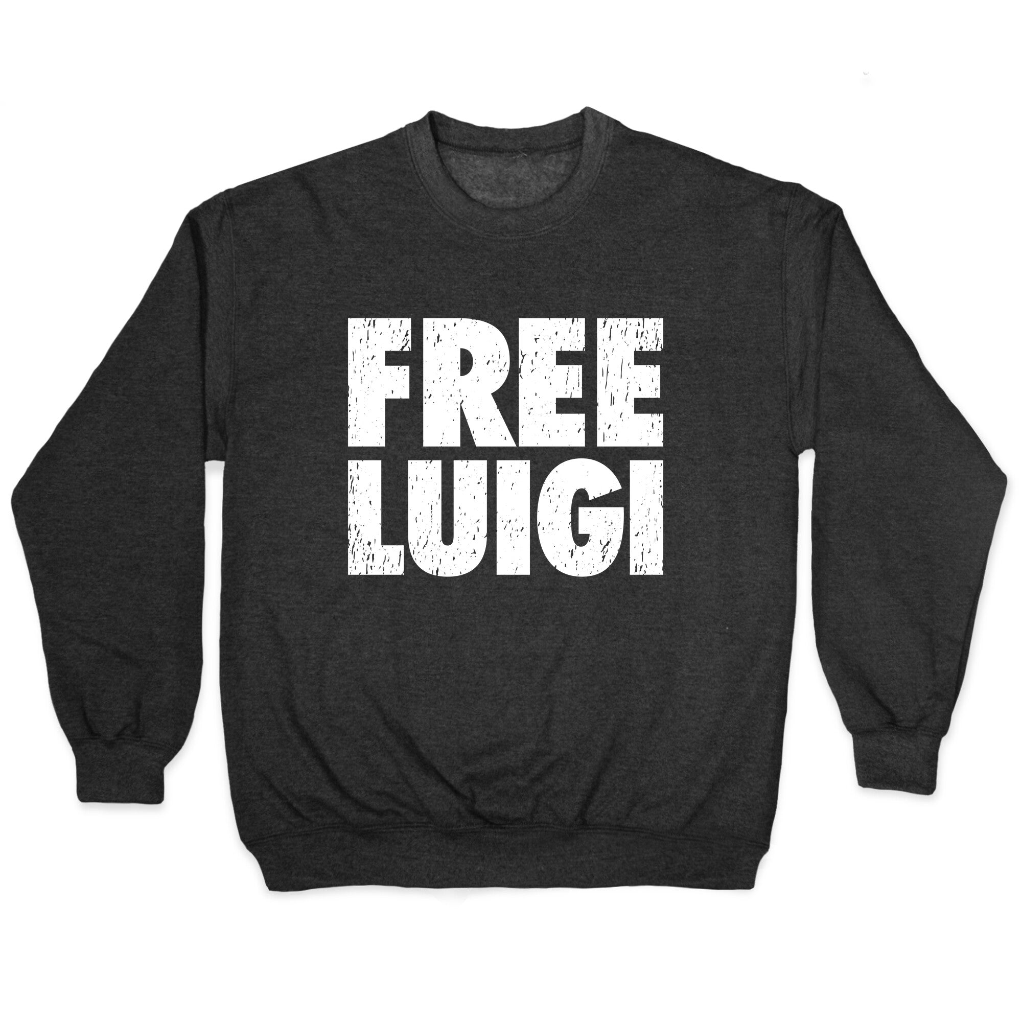 Free Luigi Crewneck Sweatshirt Style001 T-Shirts, Hoodie | CoreVibeTees.com (Image 1)