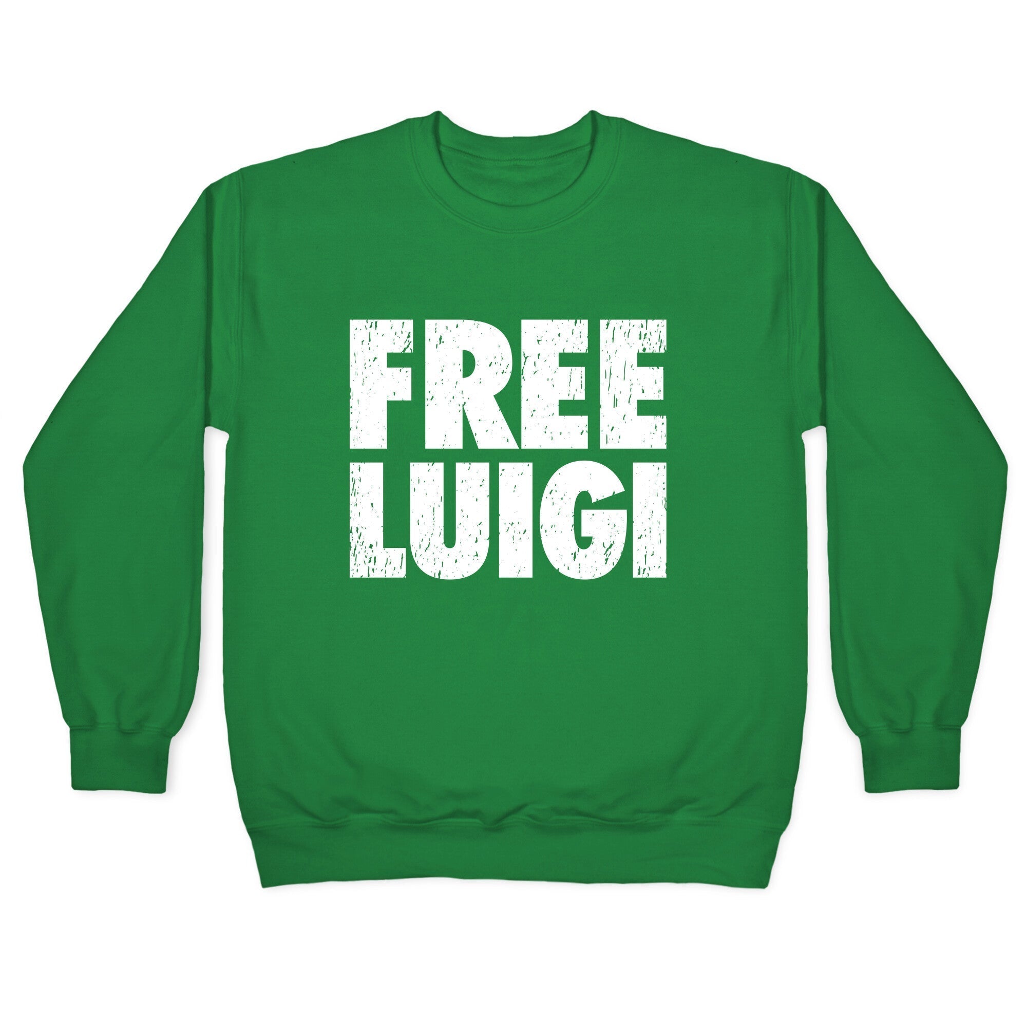 Free Luigi Crewneck Sweatshirt Style001 T-Shirts, Hoodie | CoreVibeTees.com (Image 3)