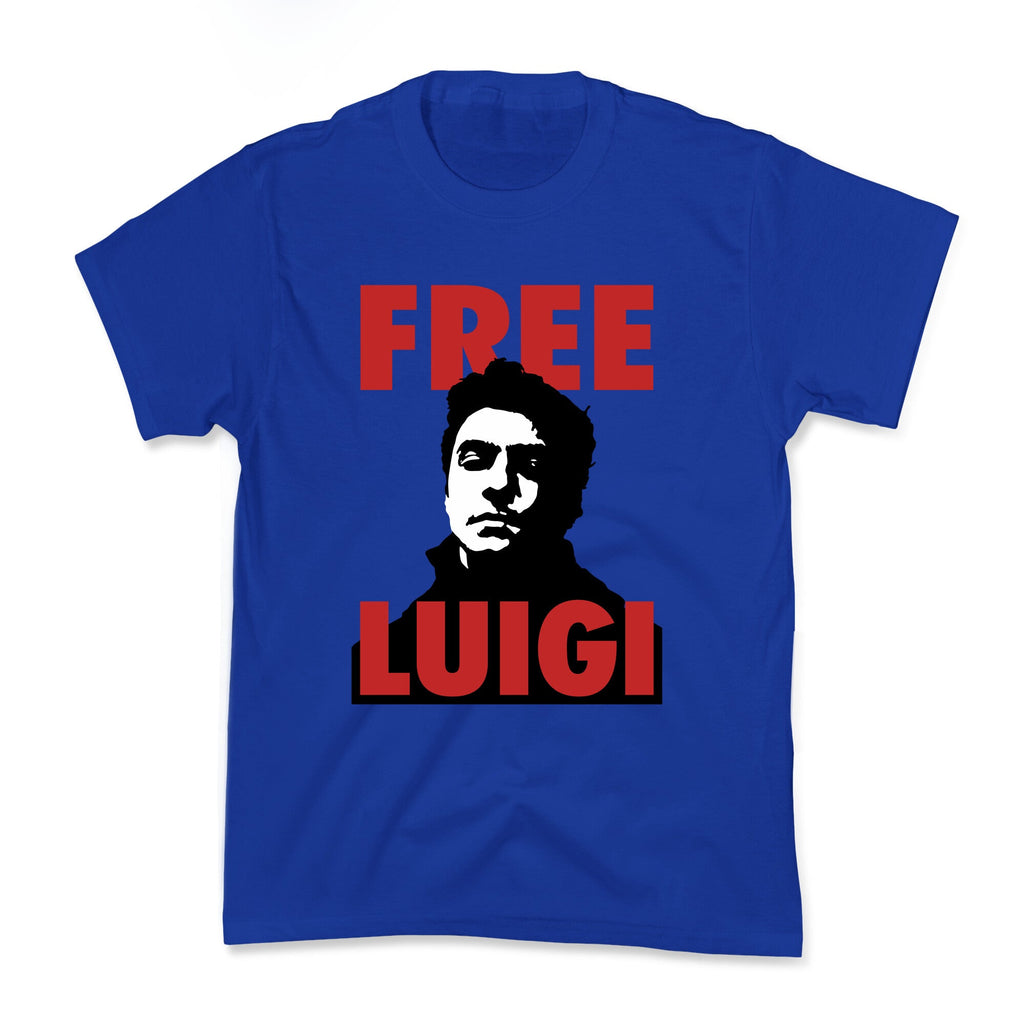 Free Luigi Mangione Kids Tee Hoodie, Sweatshirt | CoreVibeTees.com (Image 2)