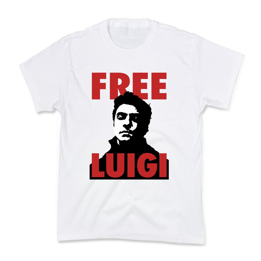 Free Luigi Mangione Kids Tee Hoodie, Sweatshirt | CoreVibeTees.com (Image 3)