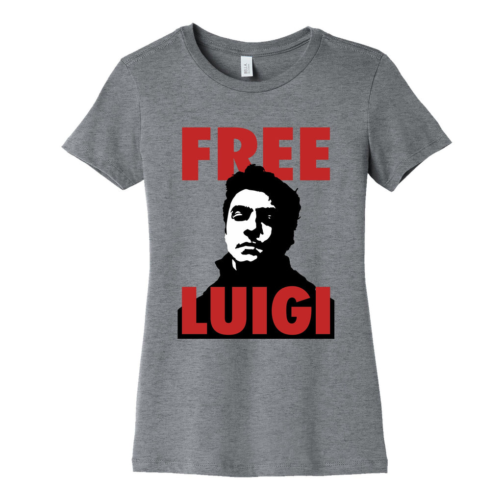 Free Luigi Mangione Womens Cotton Tee Hoodie, Sweatshirt | CoreVibeTees.com (Image 1)