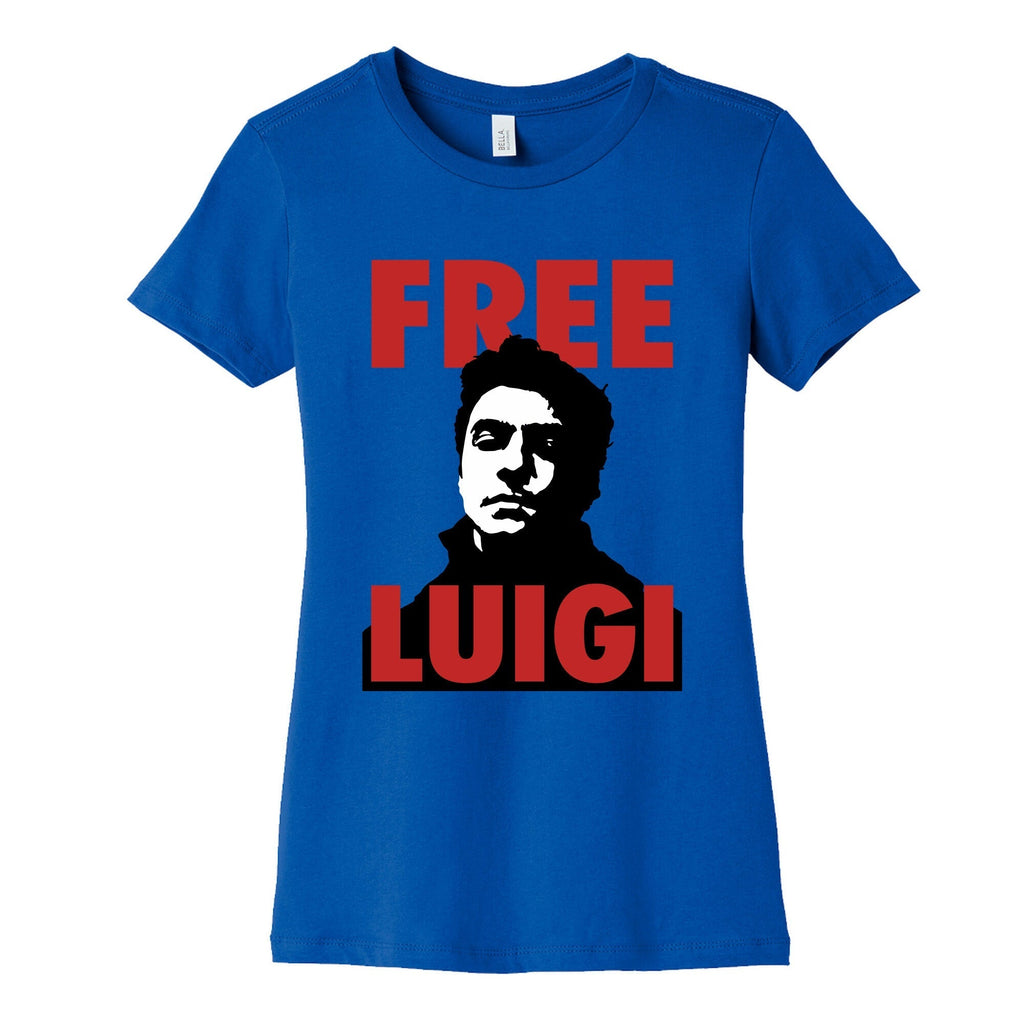 Free Luigi Mangione Womens Cotton Tee Hoodie, Sweatshirt | CoreVibeTees.com (Image 2)